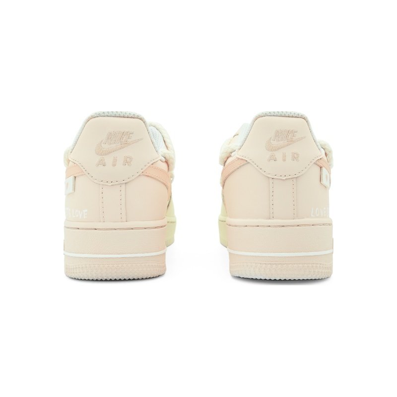 Custom Air Force 1 Shoes Beige Peach Love Begets Love - Image 4