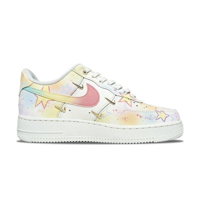 Custom Air Force 1 Shoes Pastel Sky Art Splash - Image 2