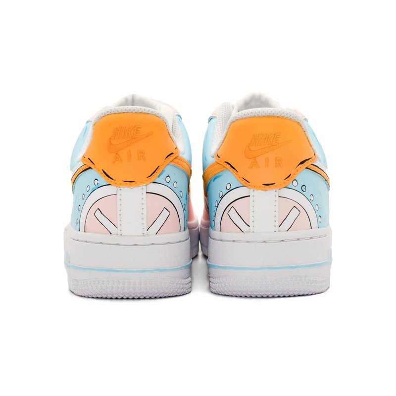Custom Air Force 1 Shoes Pink Blue Sailor Deer - Image 4