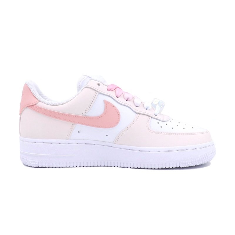Custom Air Force 1 Shoes Pink White Kawaii Bunny - Image 2