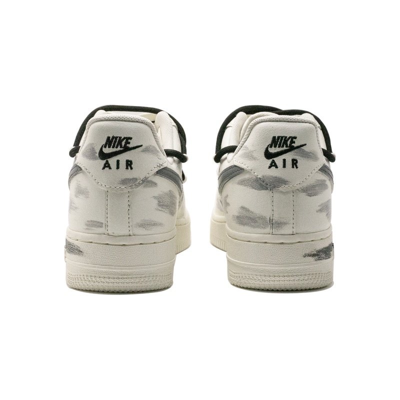 Custom Air Force 1 Shoes White Gray Industrial Street - Image 5