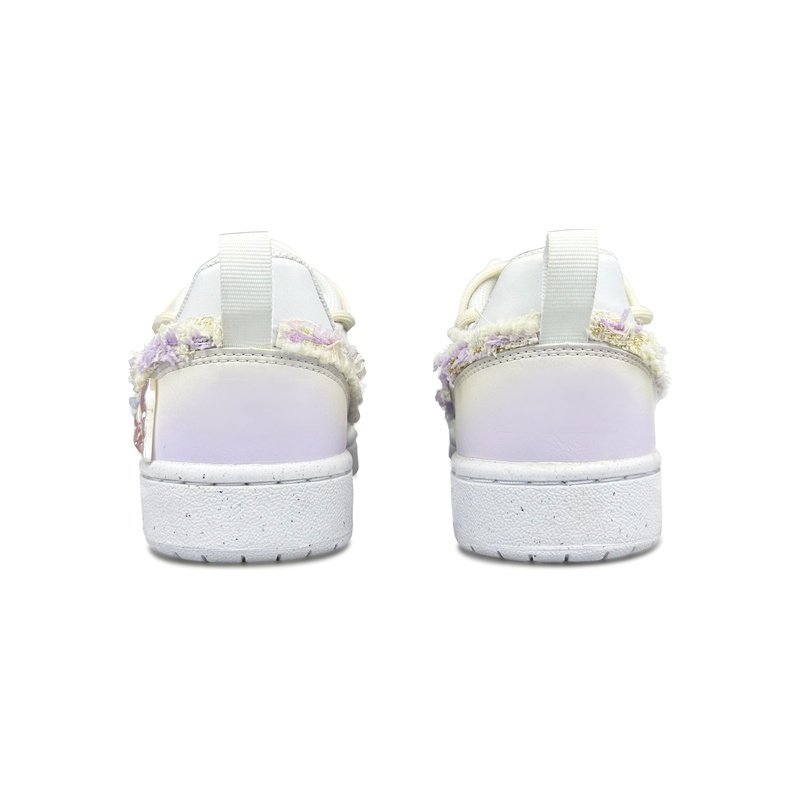 Custom Court Shoes Beige Purple Bubble Cake - Image 4