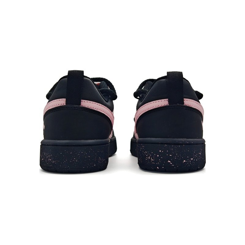 Custom Court Shoes Black Pink Cat Play - Image 4