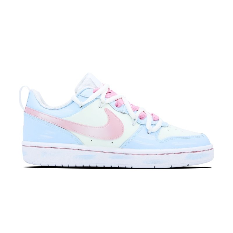 Custom Court Shoes Blue Pink Sea Mist - Image 2