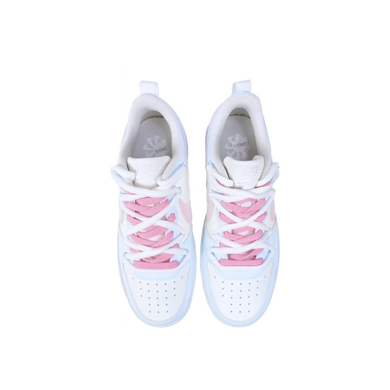 Custom Court Shoes Blue Pink Sea Mist - Image 4
