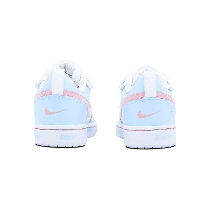 Custom Court Shoes Blue Pink Sea Mist - Image 5