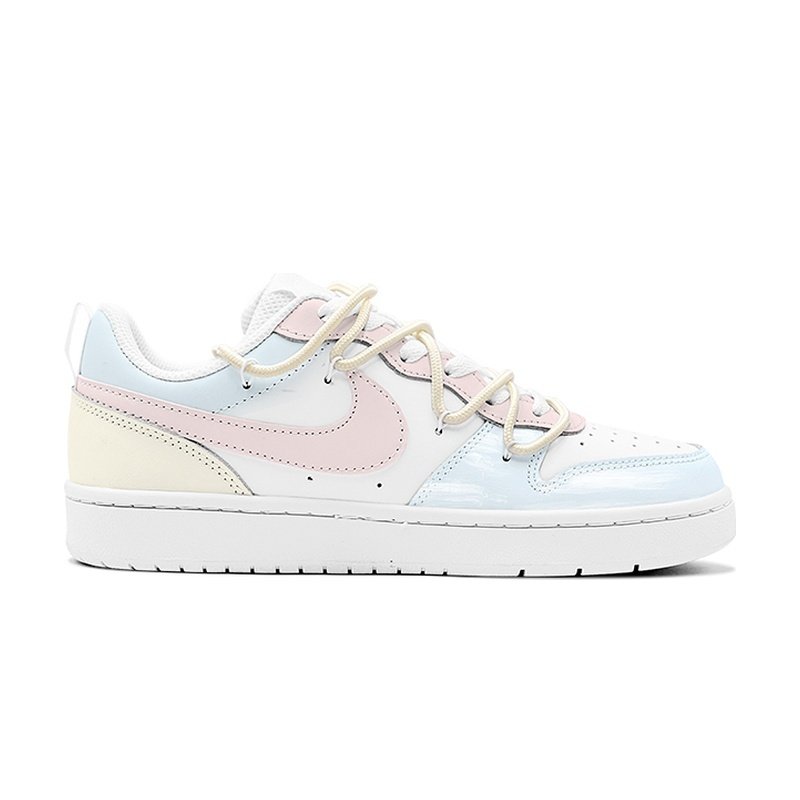 Custom Court Shoes Pink Cyan Spring Island - Image 2