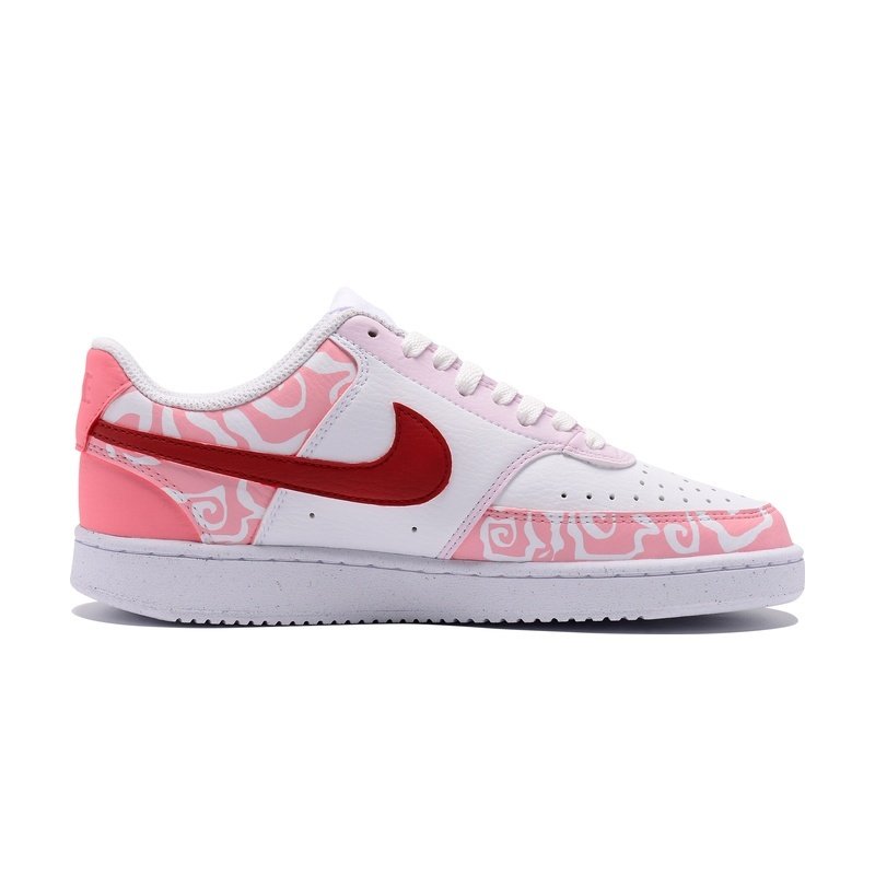 Custom Court Shoes Pink White Cupid Rose - Image 2