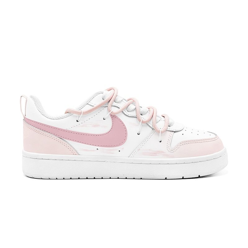 Custom Court Shoes Pink White Little Bear - Image 2