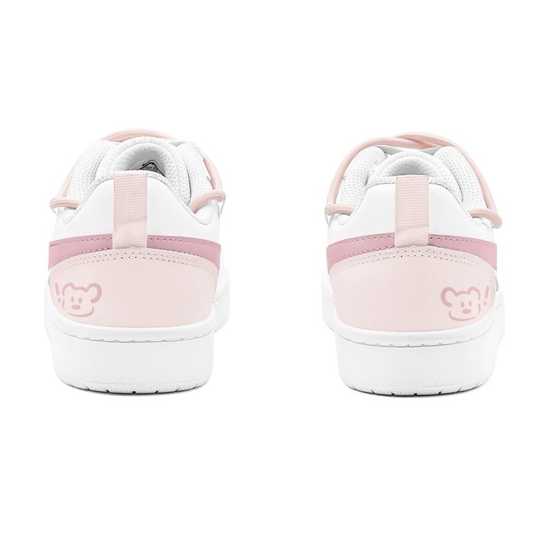 Custom Court Shoes Pink White Little Bear - Image 4