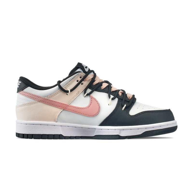 Custom Dunk Shoes Black Pink White Peach Summer - Image 2