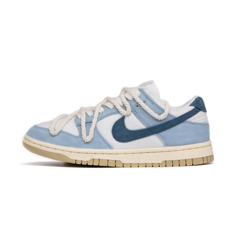 Custom Dunk Shoes Navy Blue Rope Deconstruction
