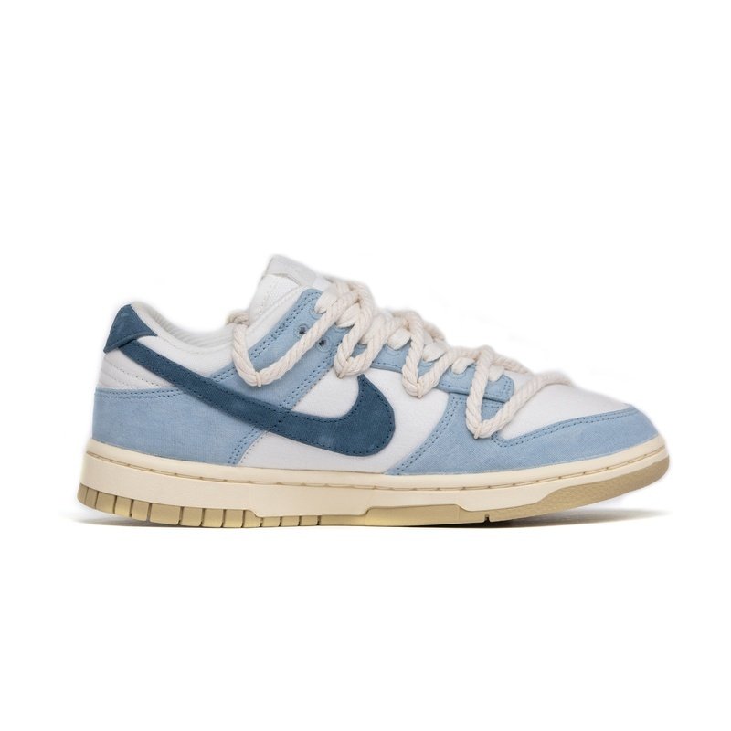 Custom Dunk Shoes Navy Blue Rope Deconstruction - Image 2