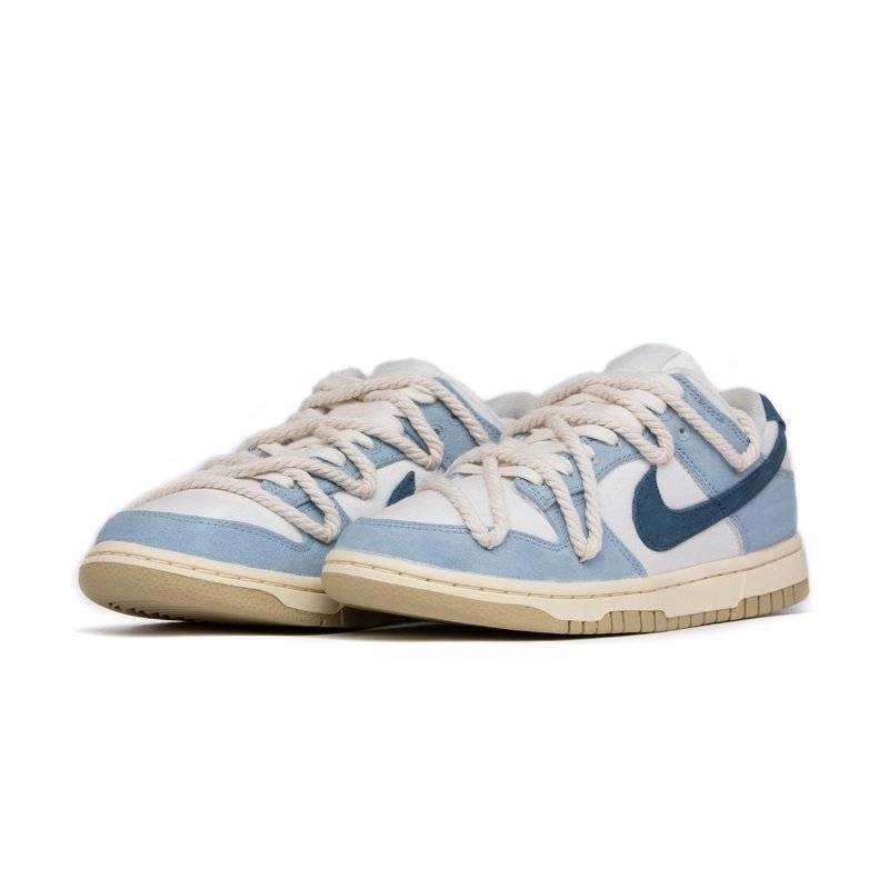 Custom Dunk Shoes Navy Blue Rope Deconstruction - Image 3