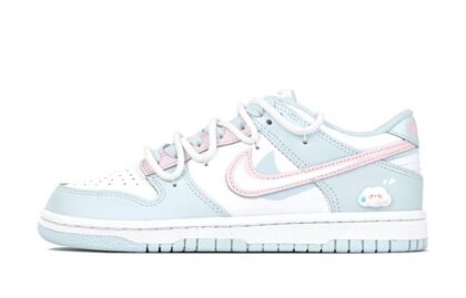 Custom Dunk Shoes Pink Cyan Bubble Joy