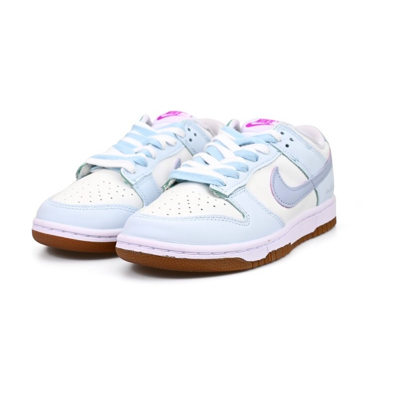 Custom Dunk Shoes White Blue Foam Candy - Image 3