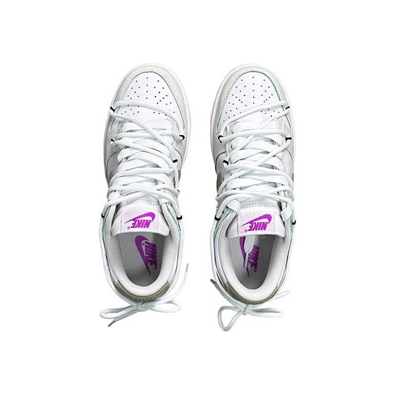 Custom Dunk Shoes White Green Spring Breeze - Image 4