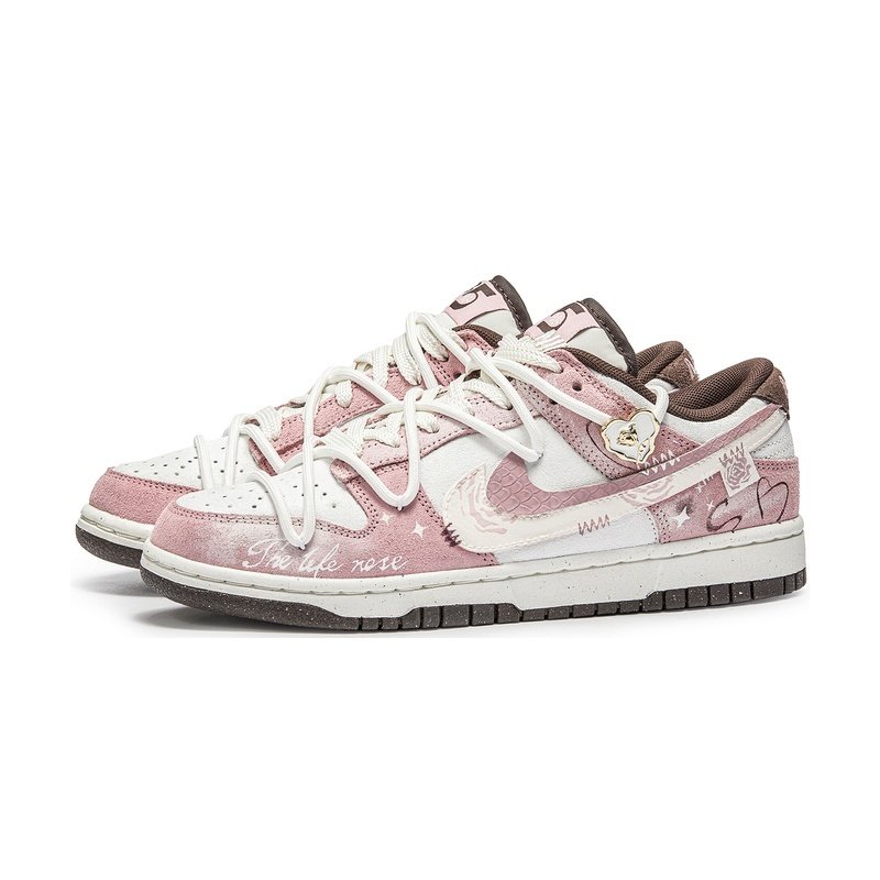 Custom Dunk Shoes White Pink Love Envelope - Image 3