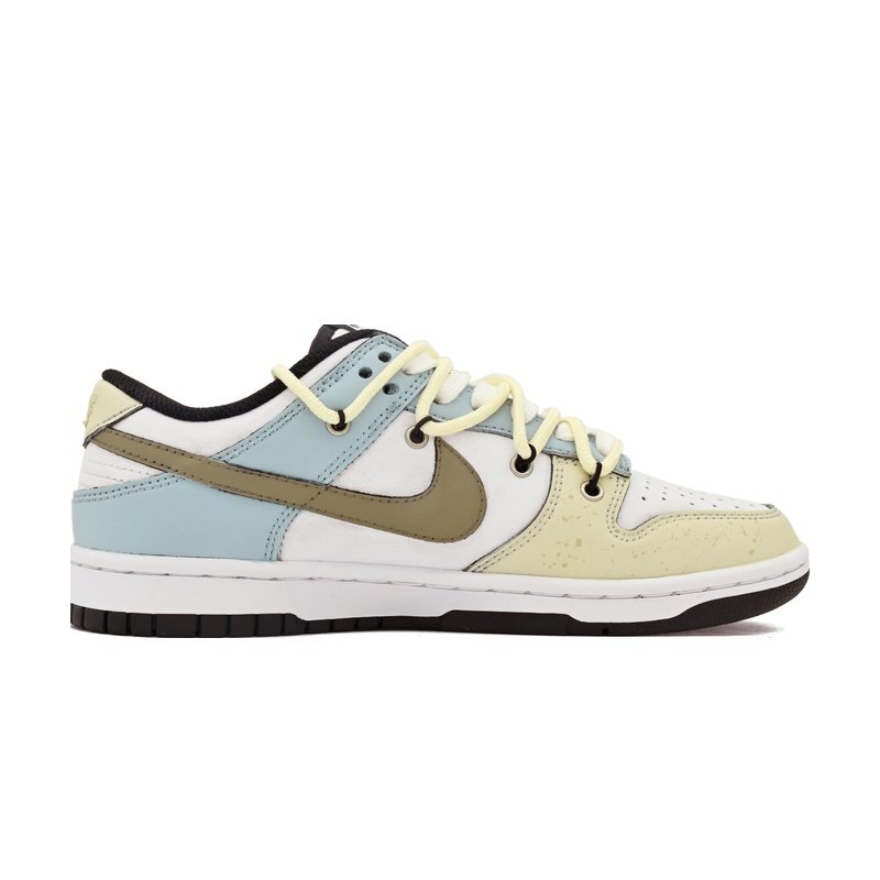 Custom Dunk Shoes Yellow Blue Initial Encounter - Image 2