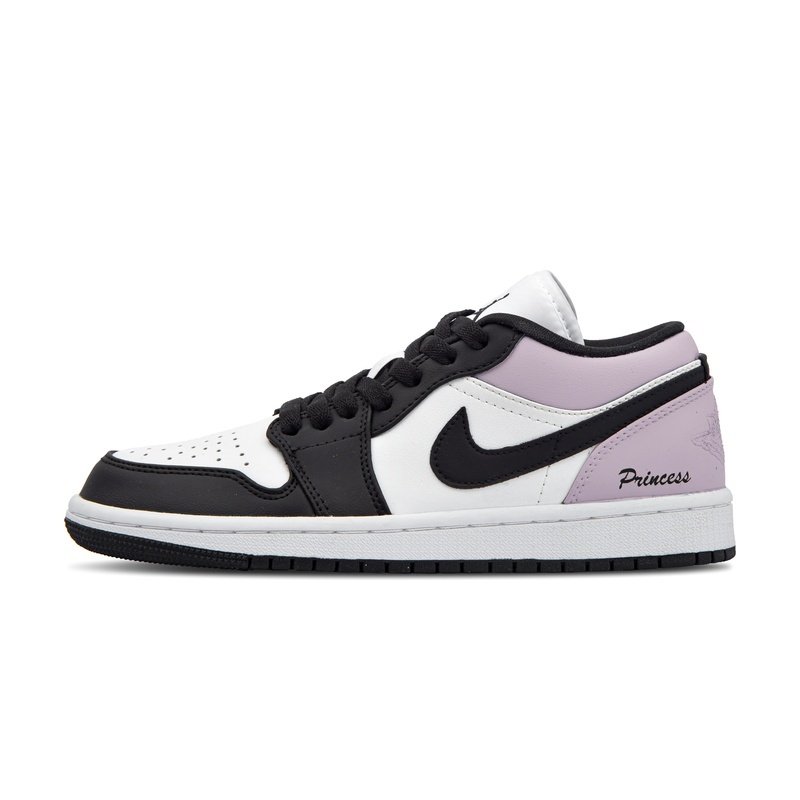 Custom Jordan Shoes Black White Lavender Princess