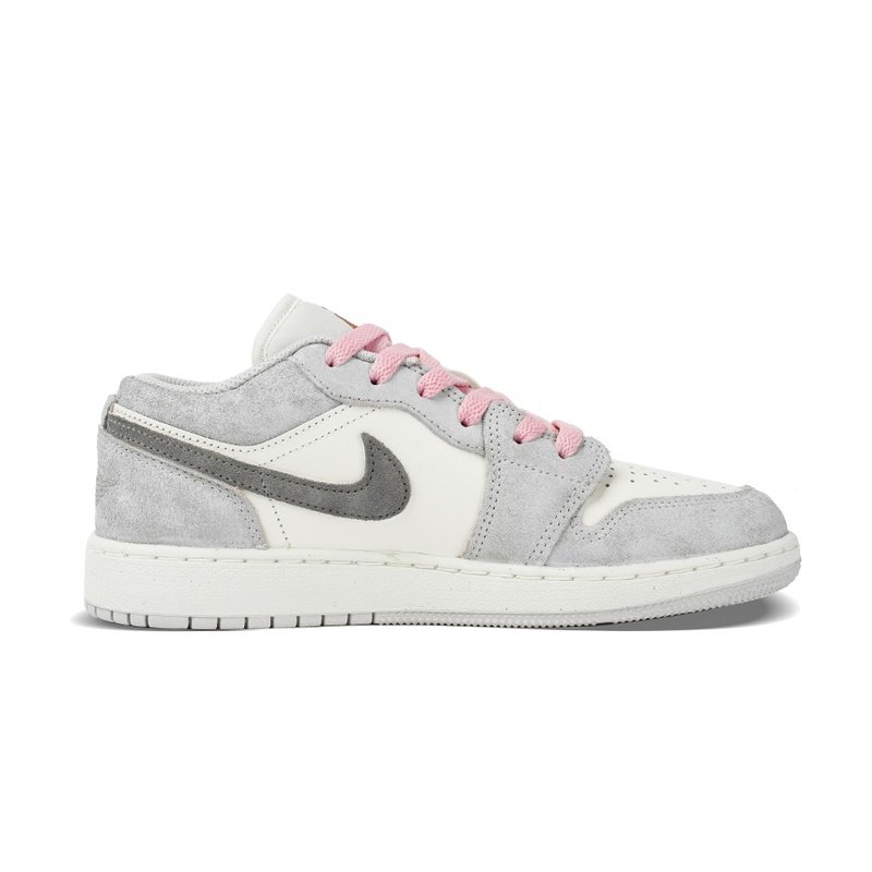 Custom Jordan Shoes Gray Pink Graffiti Street - Image 2