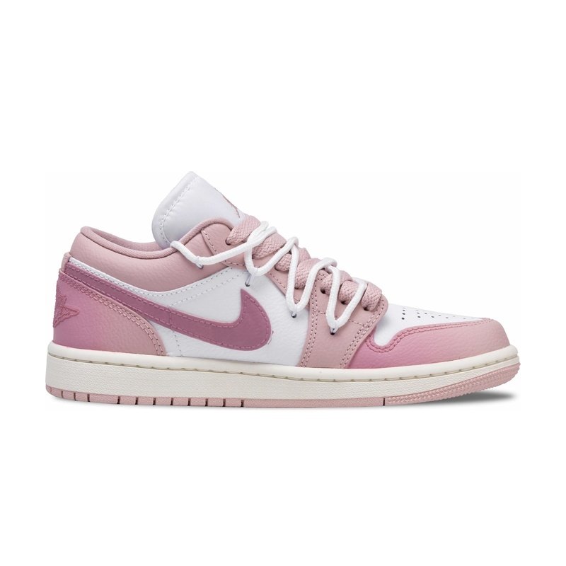 Custom Jordan Shoes Pink White Cherry Love - Image 2